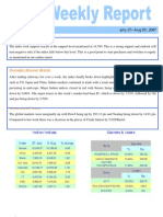 Weekly Report - 3 Aug 2007