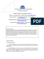 Trabajo Compartido - Filosofía-Lengua y Literatura-OCL-CCD