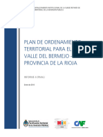 Plan de Ordenamiento Territorial Valle Del Bermejo La Rioja Informe Final