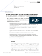 GÉNERO Gynoxys CASS. (ASTERACEAE) EN EL DEPARTAMENTO DE AMAZONAS, PERÚ: DISTRIBUCIÓN Y NUEVOS REGISTROS