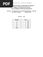 CRP 505 Exam 1 - 101 - 2010-Key