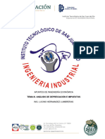 Tema Iii. Analisis de Depreciacion e Impuestos