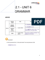 b2.1 - Unit 6 - Grammar