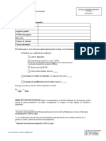 Solicitud de Certificado de Residencia o Modificación de Datos