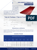 Ficha Tecnica Panelco Teja Standing Seam Con Aislamiento Térmico en Poliestireno