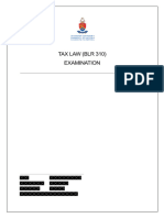 BLR 2023 TAX LAW Examination