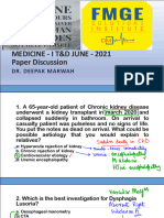 Medicine - 1 T&D JUNE 2021