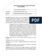 Simulación Audiencia de Conciliacion - Obligación de Dar Suma de Dinero