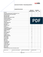 P and S Requirements - Housekeeping 1 1