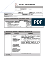 SESIÓN DE APRENDIZAJE No 6 ALGEBRA 5TO A, B, C PRIMARIA