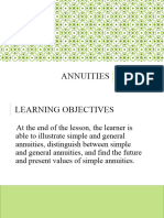 Gen Math Lesson 25 Annuities