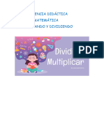 SECUENCIA DIDÁCTICA Multiplicacion y Divisiones