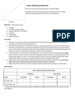 Factors Affecting Solubility Lab