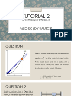 TUTORIAL 2 (Kinematics of Particles)