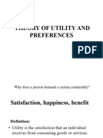 3 - Theory of Utility and Preferences