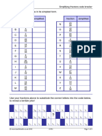 Simplifying Fractions Code Breaker