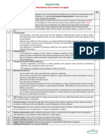 Turkey Tourist Visa Checklist