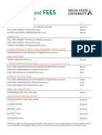 2022 2023 Tuition and Fees Sheet