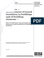 BS 2750-3 1995 Measurement of Sound Insulation in Buildings and of Building Elements