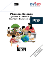 Physical Science: Quarter 2 - Module 10 The Wave Nature of Light