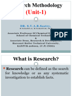 Research Methodology - Unit 1