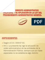 El Procedimiento Administrativo Trilateral