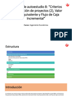 MTA 8 - Criterios de Evaluación de Proyectos (2), Valor Anual Equivalente y Flujo de Caja Incremental