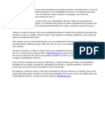 Cómo Escribir Un Ensayo para Una Comunidad de Discurso