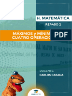 r2 - Máximos y Mínimos - Cuatro Operaciones