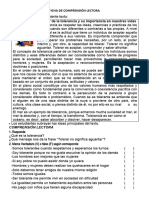 Ficha de Comprensión Lectora