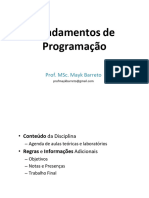 Fundamentos de Programação (Aula 2)