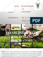 Establishment of Soil Testing Lab