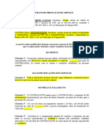 1 - Modelo Contrato Prestação de Serviço - Arquitetura