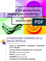 Historia Del Pensamiento Pedagógico Occidental