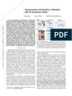 Unifying Scene Representation and Hand-Eye Calibration With 3D Foundation Models