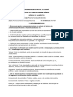 Lista 1 Quimica Dos Alimentos