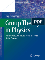 Jörg Bünemann - Group Theory in Physics - An Introduction With A Focus On Solid State Physics-Springer International Publishing (2024)