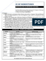 Company Acc - Issue of Debentures @CA - Study - Notes