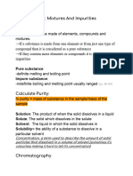 Mixtures and Impurities