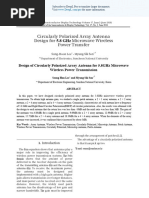 Design of Circularly Polarized Array Antenna For 5.8GHz Microwave Wireless Power Transmission en