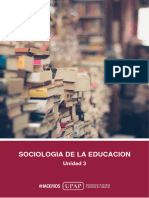 Unidad Iii - Contenido - Sociologia de La Educacion