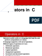 Pre Processor Directives and Operators in C