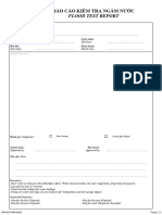 Flood Test Report