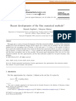 Recent Developments of The Sinc Numerical Methods: Masaaki Sugihara, Takayasu Matsuo