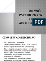 Rozwój Psychiczny W Okresie Adolescencji