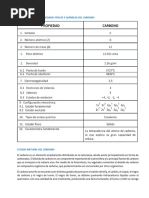 Lección #2 Propiedades Físicas y Químicas Del Carbono