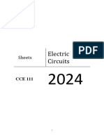 Sheets Electrical Circuits 2024