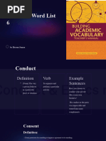 Academic Word List 6 2