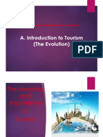 A. Introduction To Tourism (The Evolution)