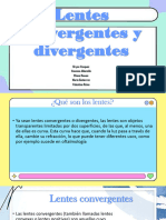 Lentes Convergentes y Divergentes